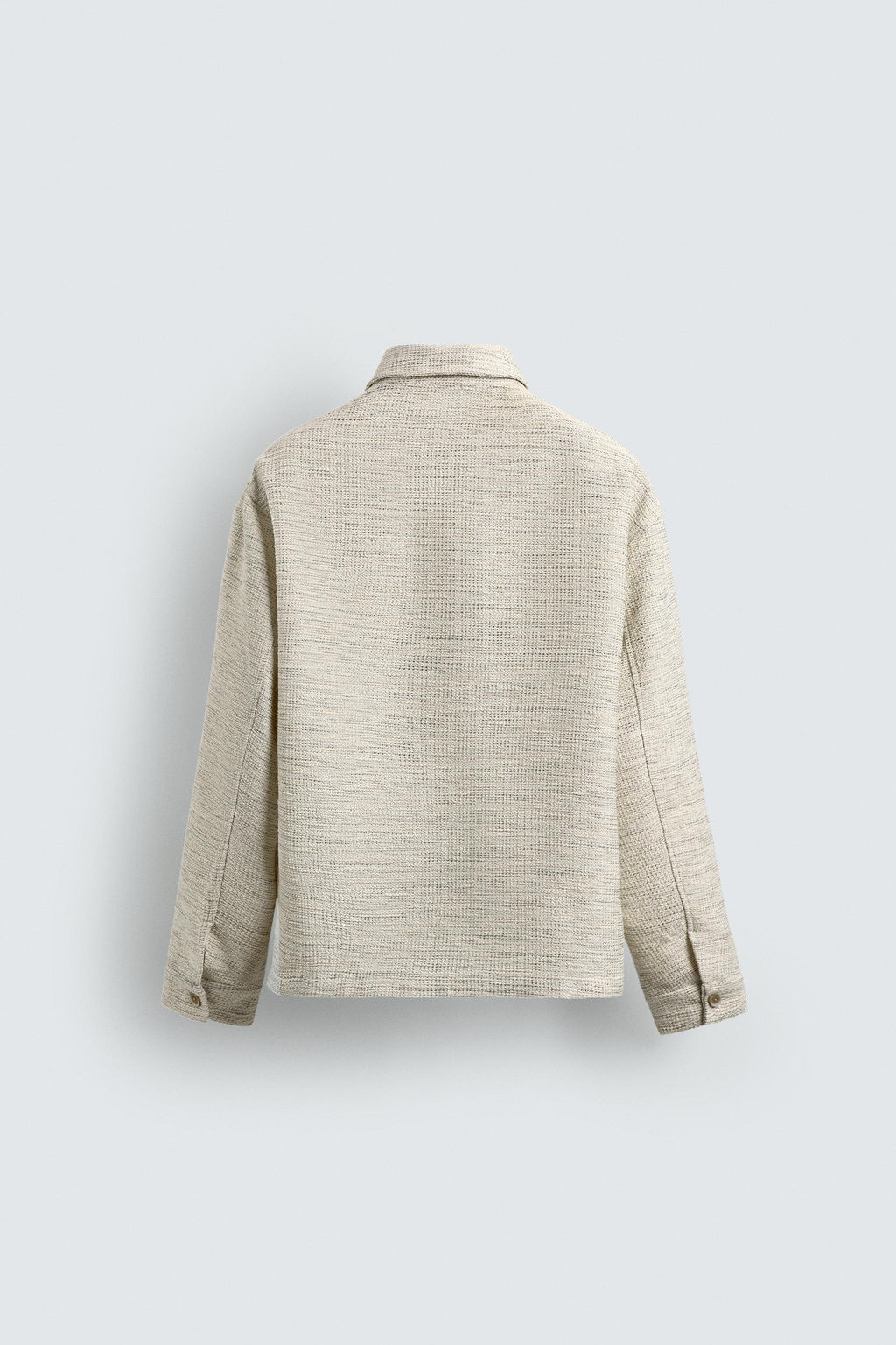 CONTRAST TEXTURED OVERSHIRT - Zara фото 7