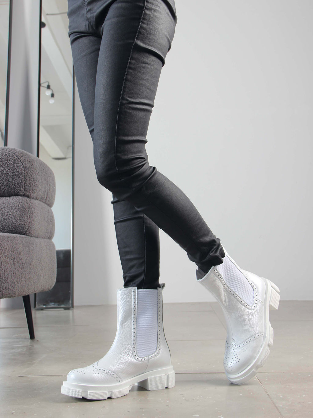 Челси 360.P.21074w. белый макс/Мех