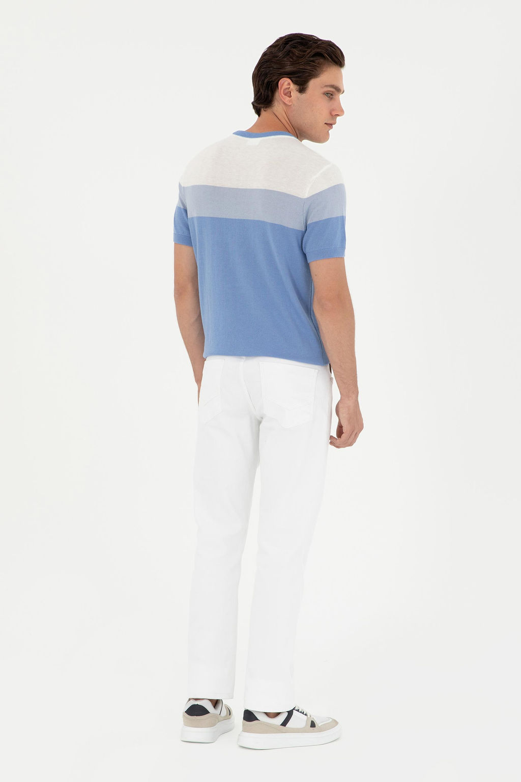 Мужские белые джинсовые брюки - U.s. polo assn фото 4