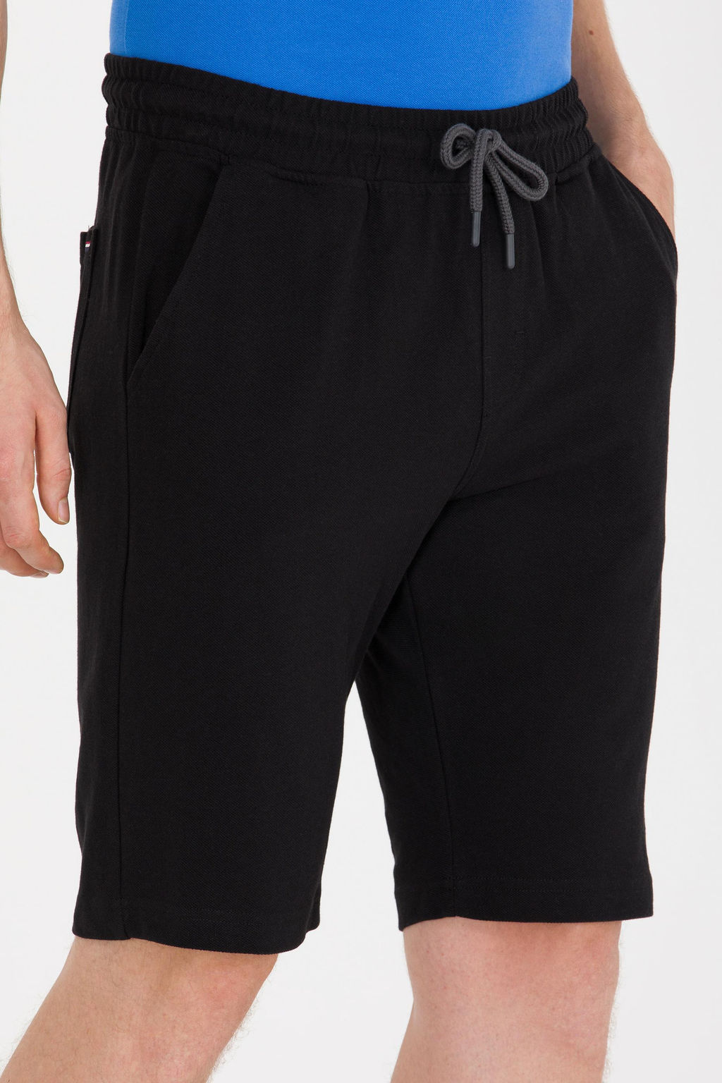 Мужские черные вязаные шорты - U.s. polo assn фото 6