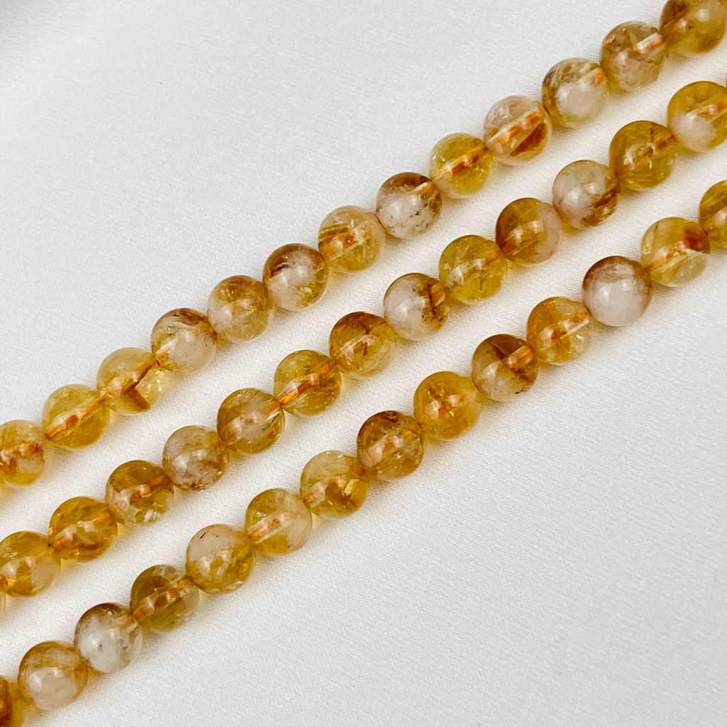 Бусины для украшений из Цитрина (58 бусин)