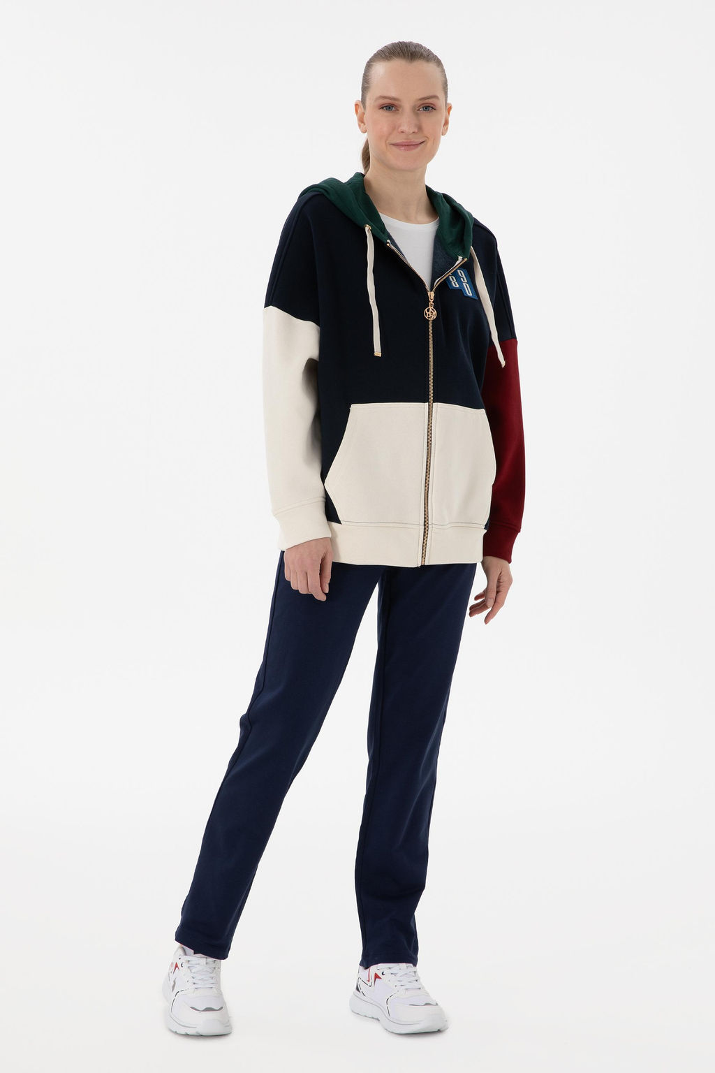 Kad_n Lacivert Sweatshirt Sepette S_rpriz _ndirim - U.s. polo assn фото 4