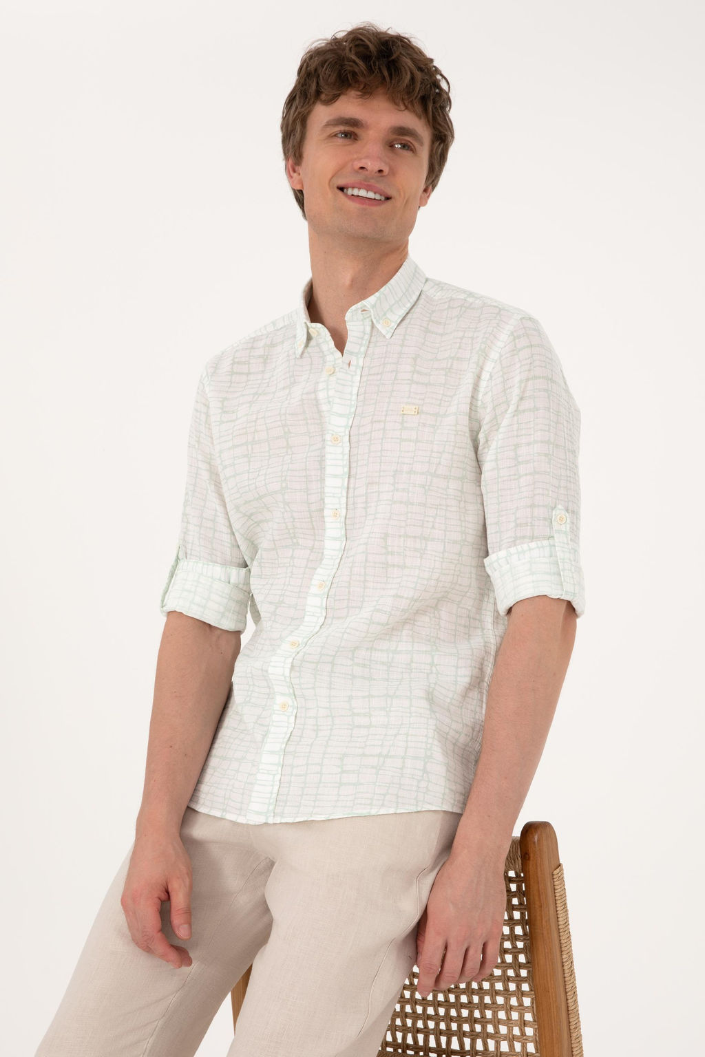 Erkek Su Ye_ili Uzun Kollu G_mlek Sepette S_rpriz _ndirim - U.s. polo assn фото 3