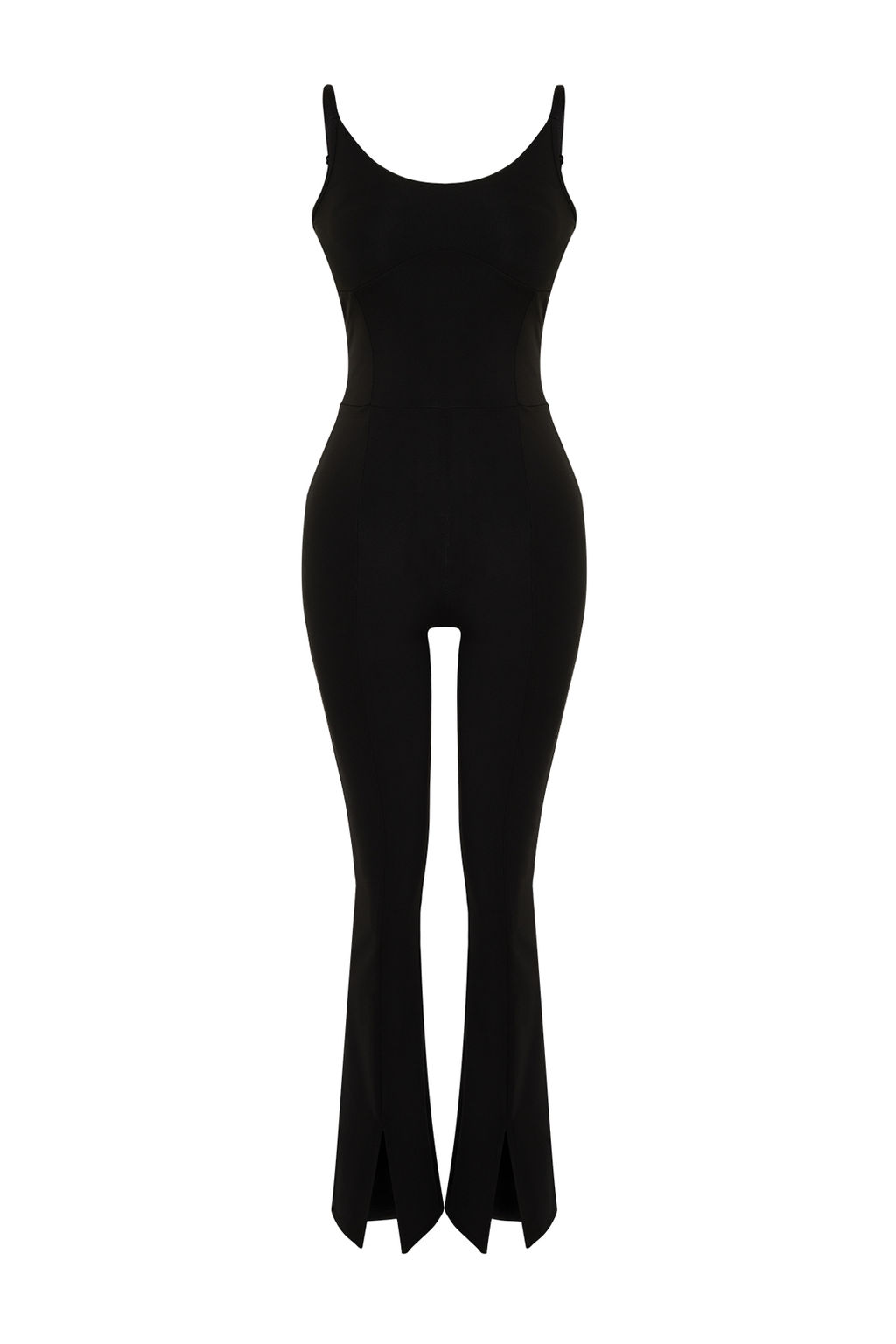 TRENDYOLMILLA Siyah Ekstra Toparlay?c? Ayarlanabilir Ip Ask?l? Destekli Yoga Orme Spor Tulum THMSS24TU00005  фото 7
