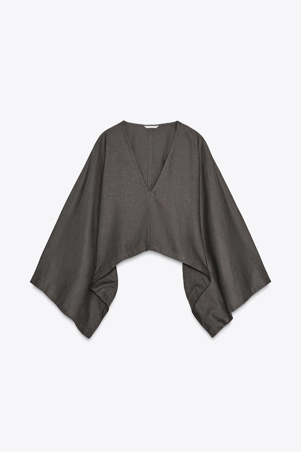 ASYMMETRIC CAPE KIMONO - Zara фото 20