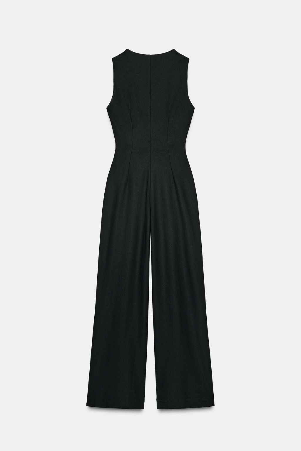 LONG CREPE JUMPSUIT WITH WAISTCOAT DETAIL - Zara фото 6