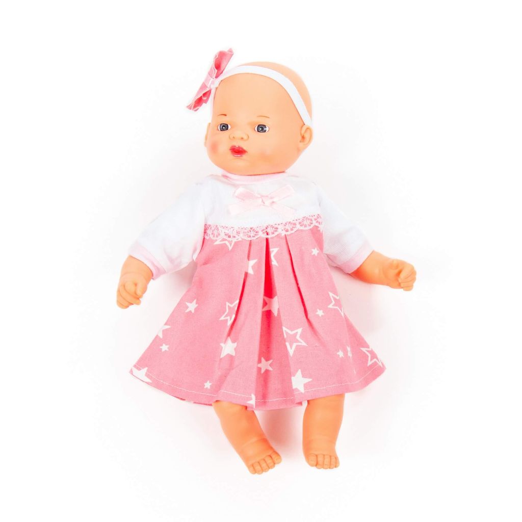 Пупс мягконабивной Милый (28 см) в платье (в пакете) - Полесье фото 2