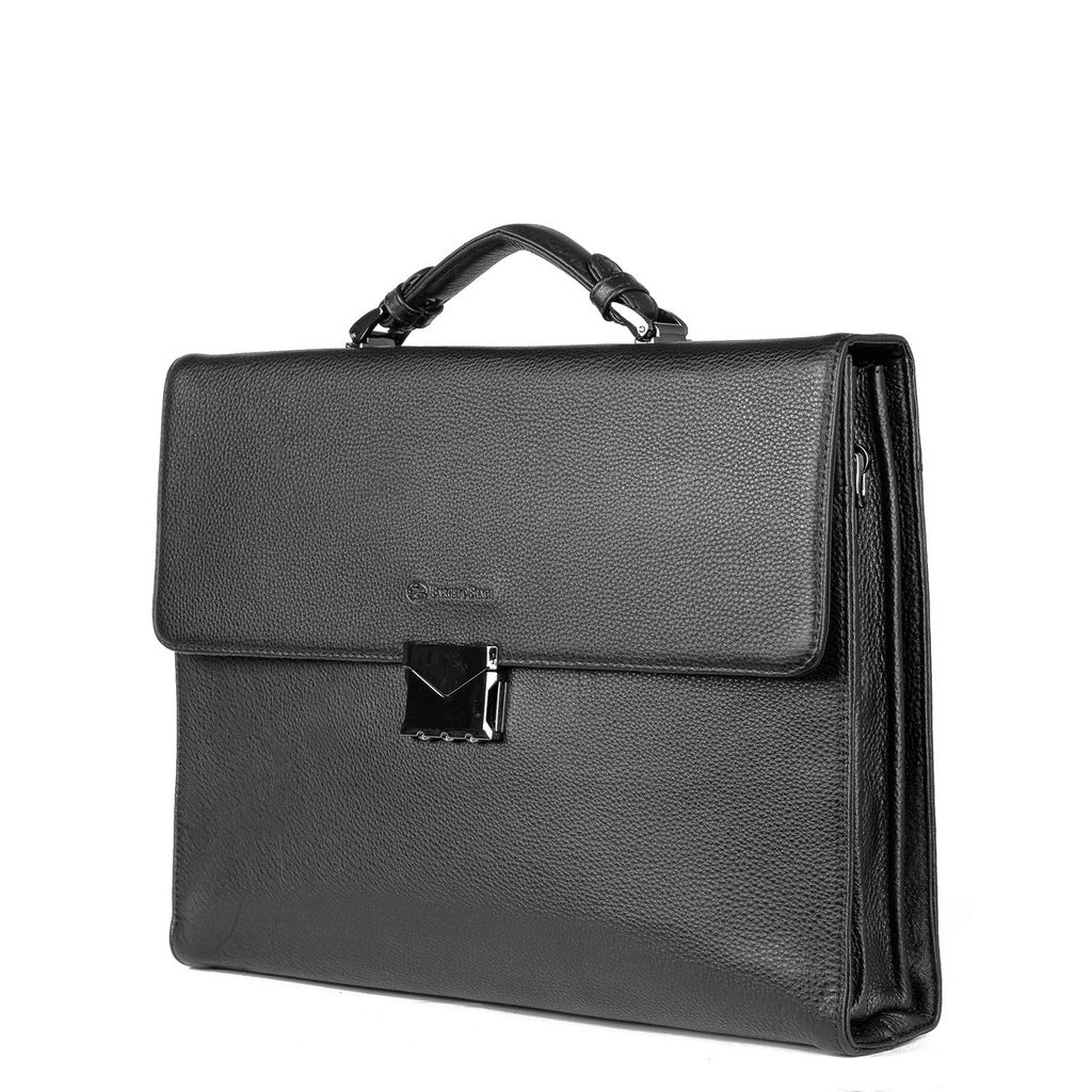 Мужской кожаный портфель - Barcelo biagi фото 2