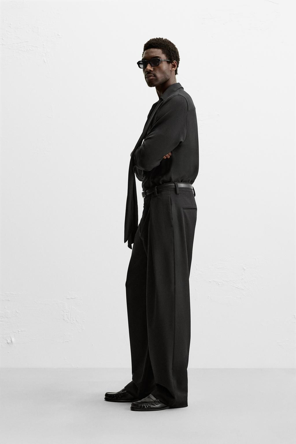 SATIN SHIRT WITH BOW - Zara фото 4