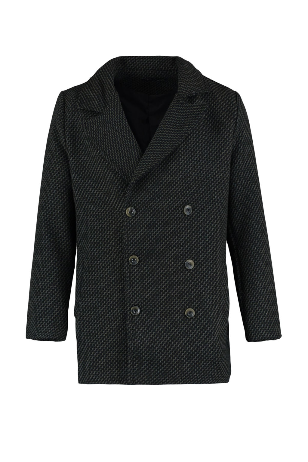 Trendyolmilla Man Haki Regular Fit Kruvaze Kapama Dokulu K?sl?k Kaban TMNAW23KB00002  фото 6