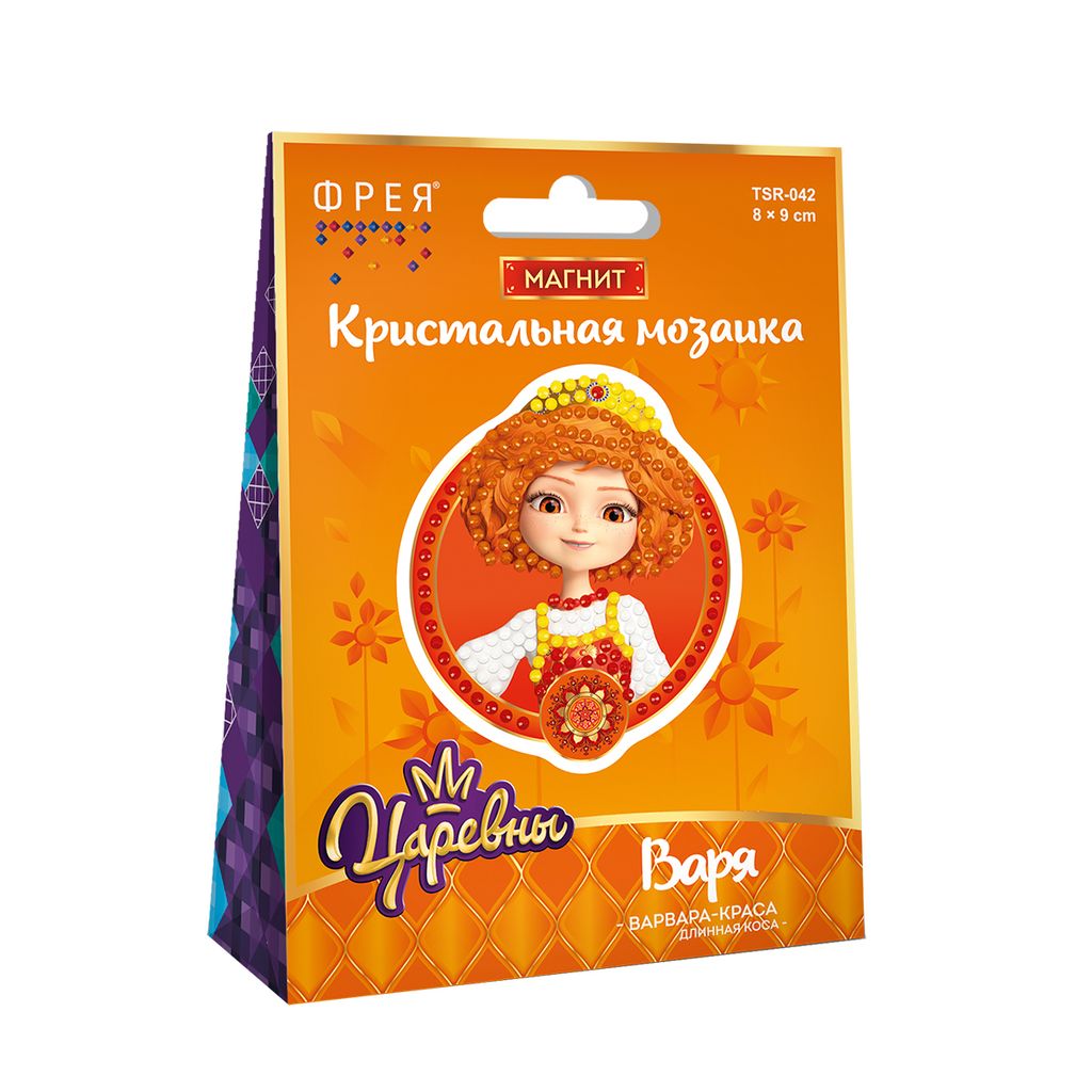 Кристальная (алмазная) мозаика ФРЕЯ TSR-042 магнит Варя 8 х 9 см