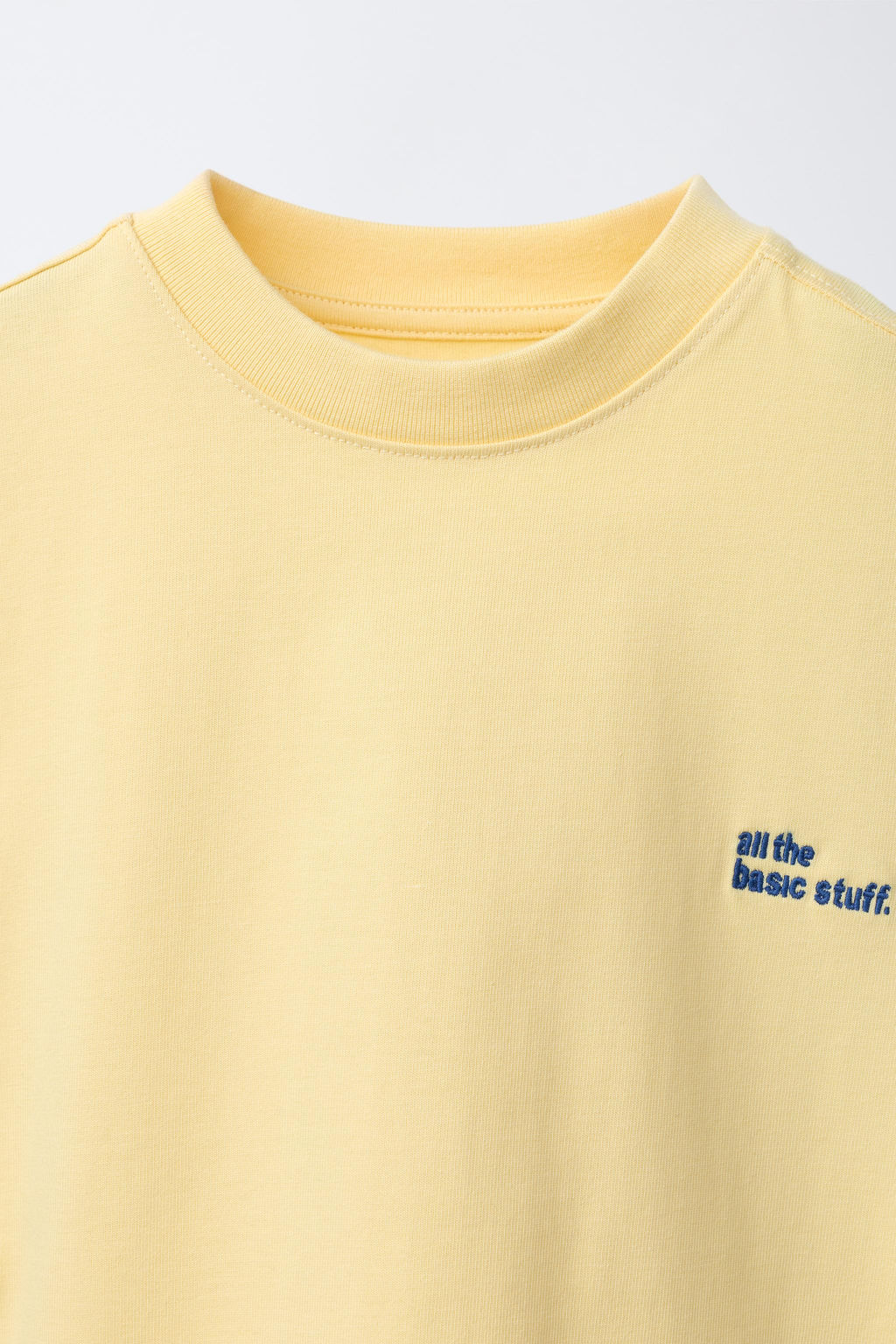 CAMISETA HEAVY WEIGHT TEXTO / Amarillo - Zara фото 3