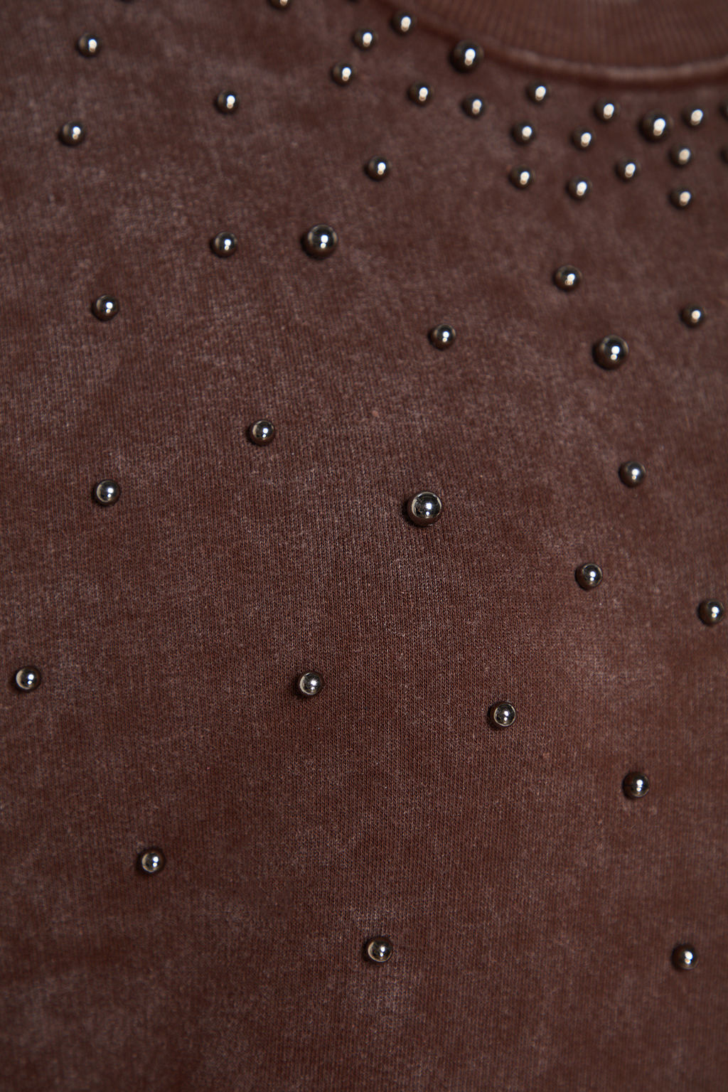 TRENDYOLMILLA Antrasit Eskitme/Soluk Efektli Kal?n Ici Polarl? Inci Detayl? Regular Orme Sweatshirt TWOAW24SW00152  фото 9