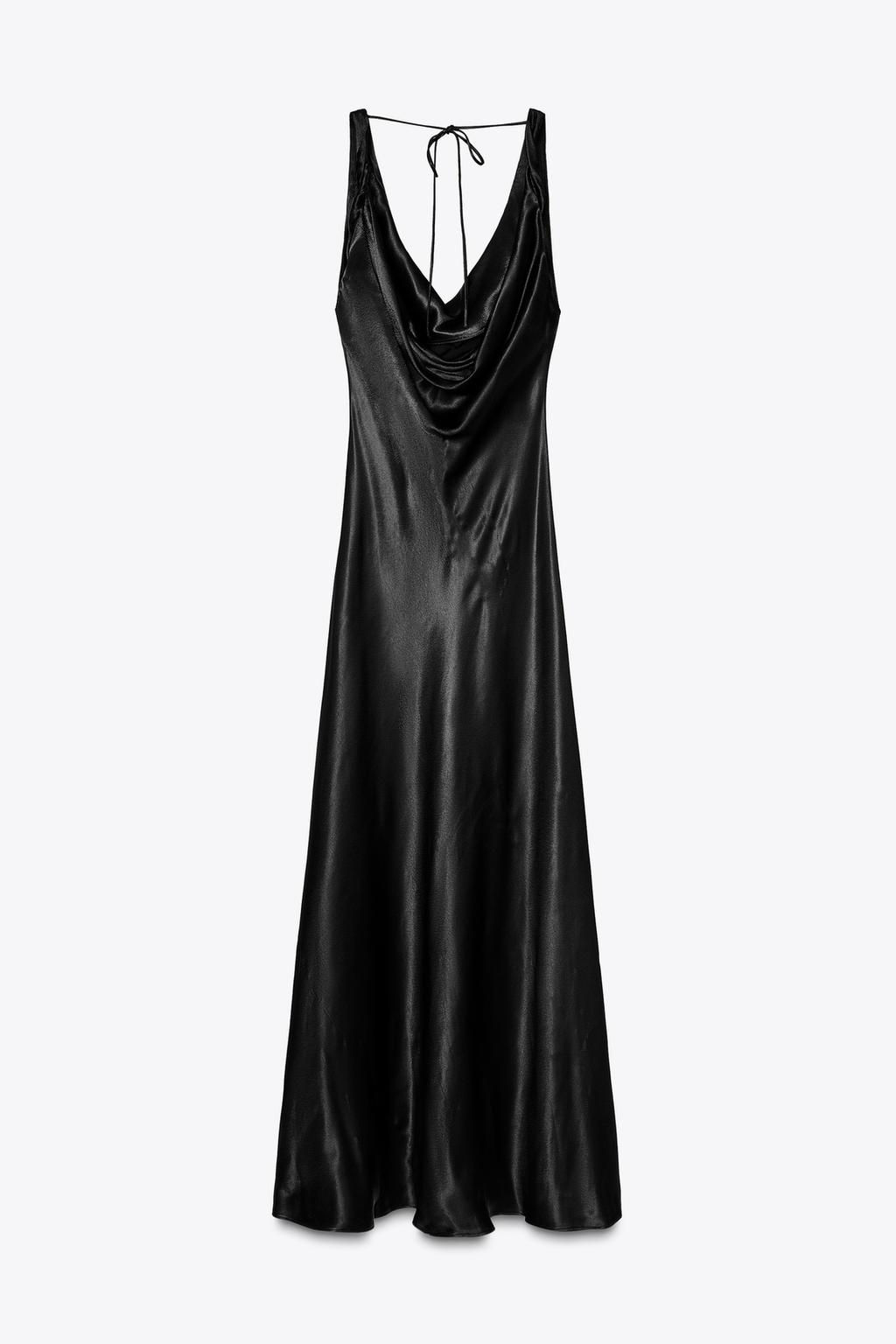 ZW COLLECTION LONG SATIN DRESS - Zara фото 32