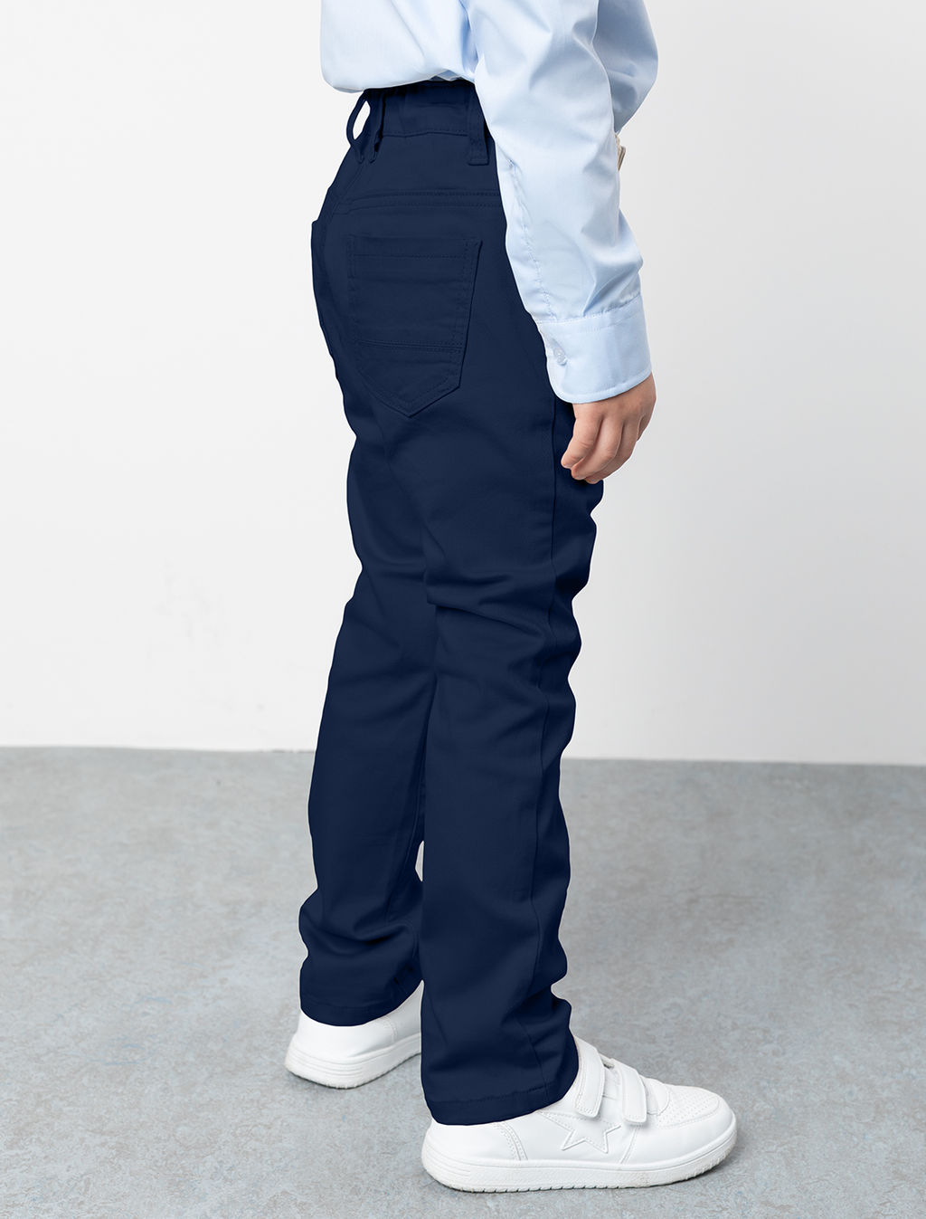 VILATTE / Брюки из хлопкового твила с эластаном для мальчика  фото 4