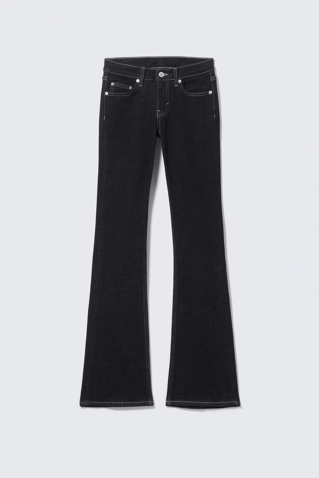 Vaqueros Luna de tiro bajo, skinny bootcut - H&m фото 8
