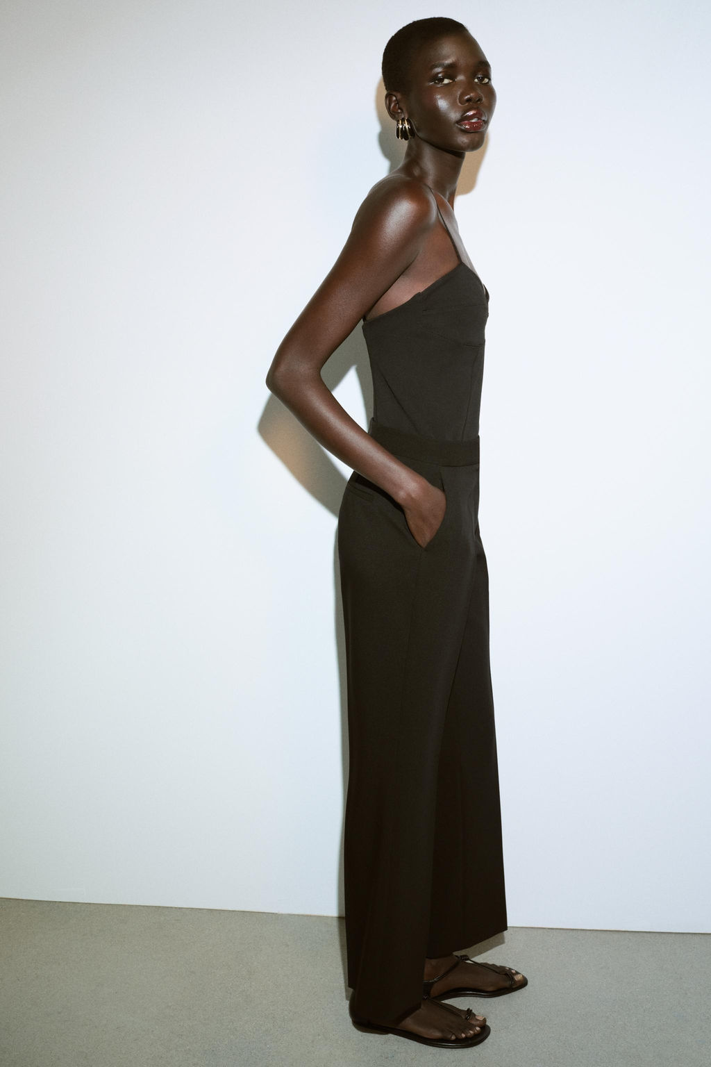 HIGH-WAIST STRAIGHT-LEG TROUSERS - Zara фото 13