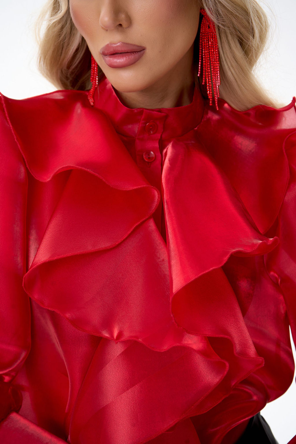 Рубашка Алиша (красный) - Эльза фото 3