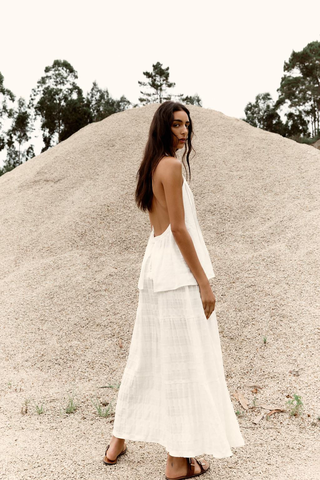 RUSTIC PANELLED SKIRT - Zara фото 5