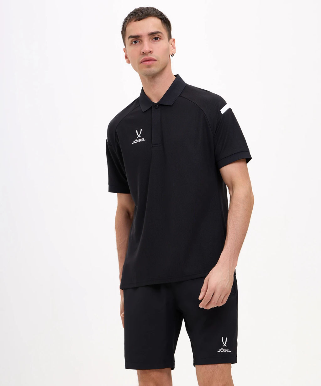 Поло JOGEL CAMP 2 Poly Polo, черный  фото 7