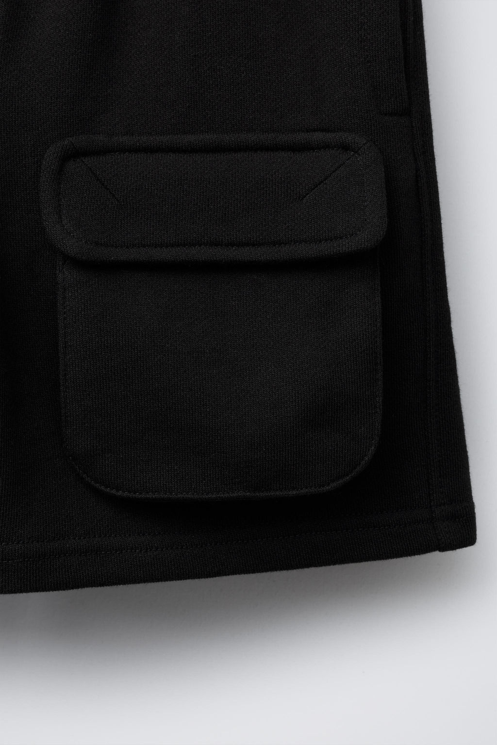 STRAIGHT PLUSH GARMENT-DYED BERMUDA SHORTS - Zara фото 4