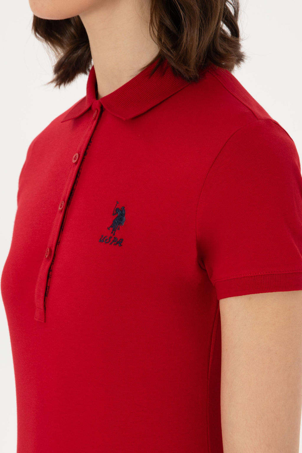 Kad_n K_rm_z_ Basic Polo Yaka Ti__rt Sepette S_rpriz _ndirim - U.s. polo assn фото 7