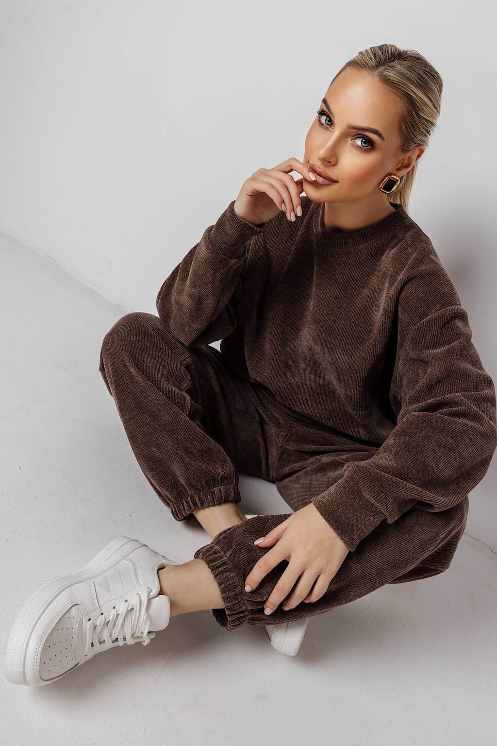 Блузка женская 4465В/10/Коричневый