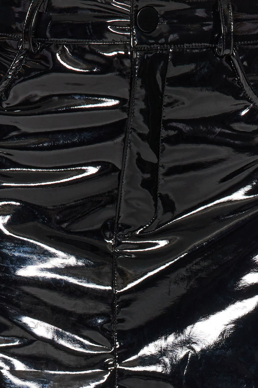 TRENDYOLMILLA Siyah Parlak Suni Deri Mini Dokuma Etek TWOAW24ET00176 фото 4