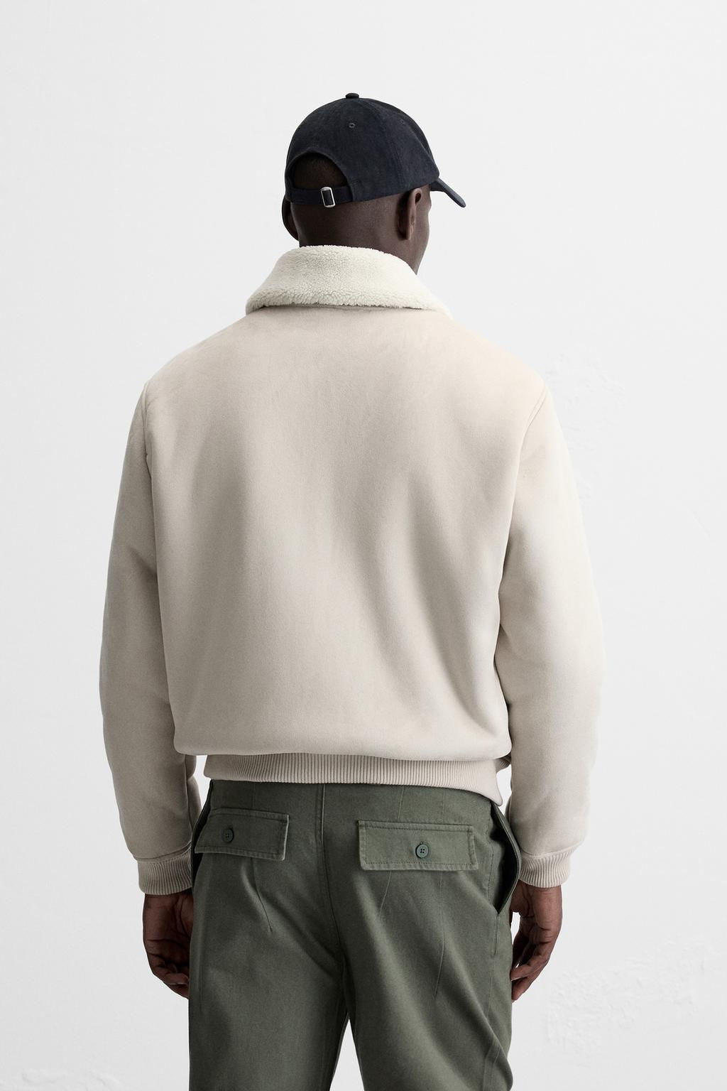 FAUX SUEDE CONTRAST JACKET - Zara фото 22