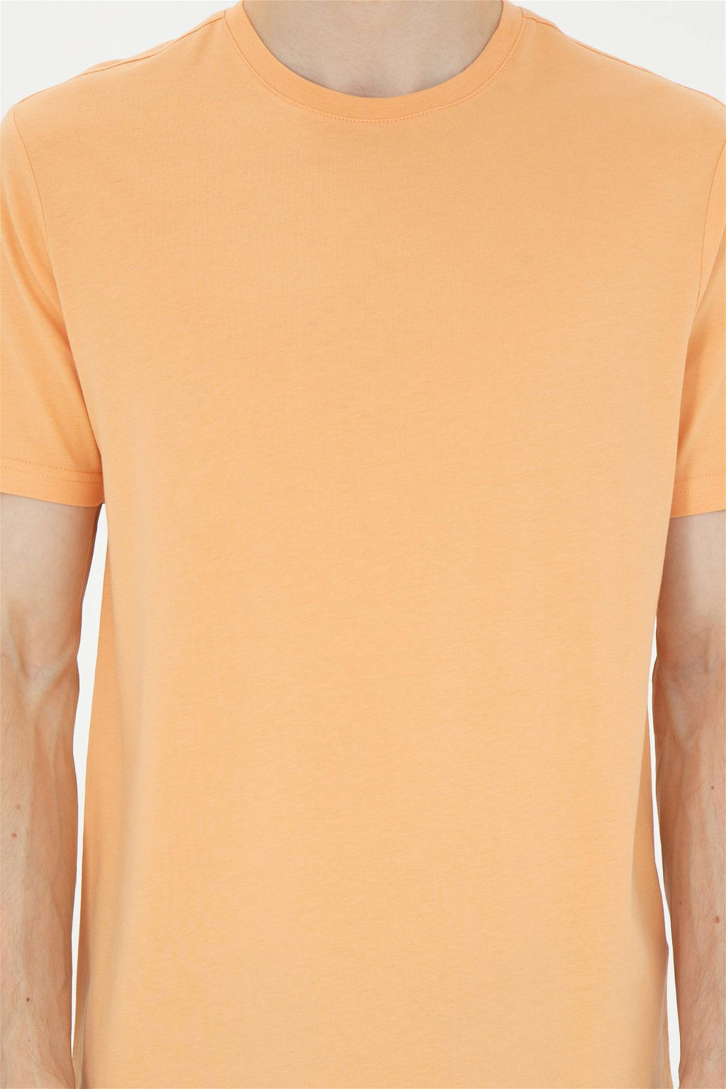 Мужская оранжевая базовая футболка - U.s. polo assn фото 6