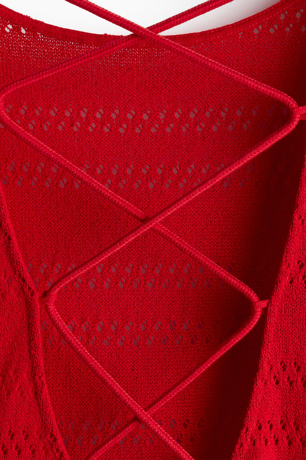 Vestido en punto calado con lazada - H&m фото 3