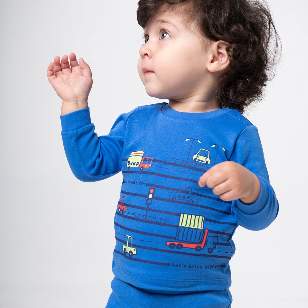 CRB wear/CSNB 62669-42 Джемпер для мальчика, синий/Ex.Cherubino  фото 3