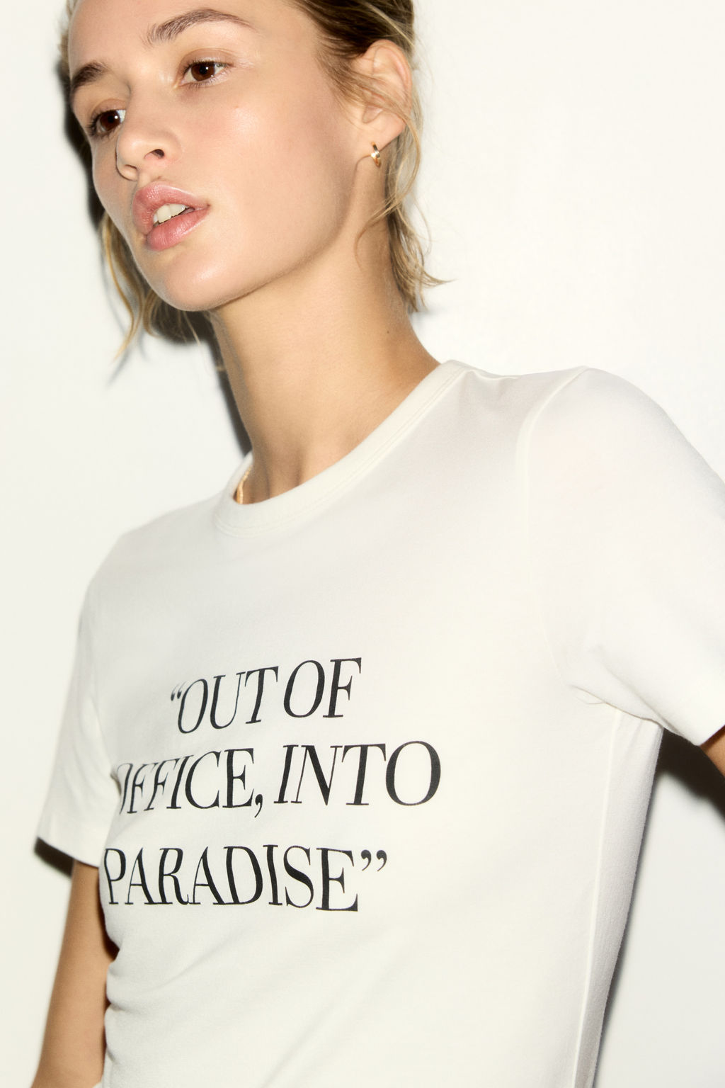 Camiseta estampada en mezcla de viscosa - H&m фото 7