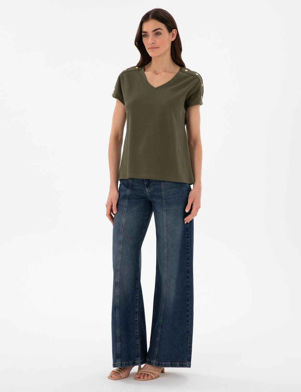 Haki Regular Fit Ti__rt