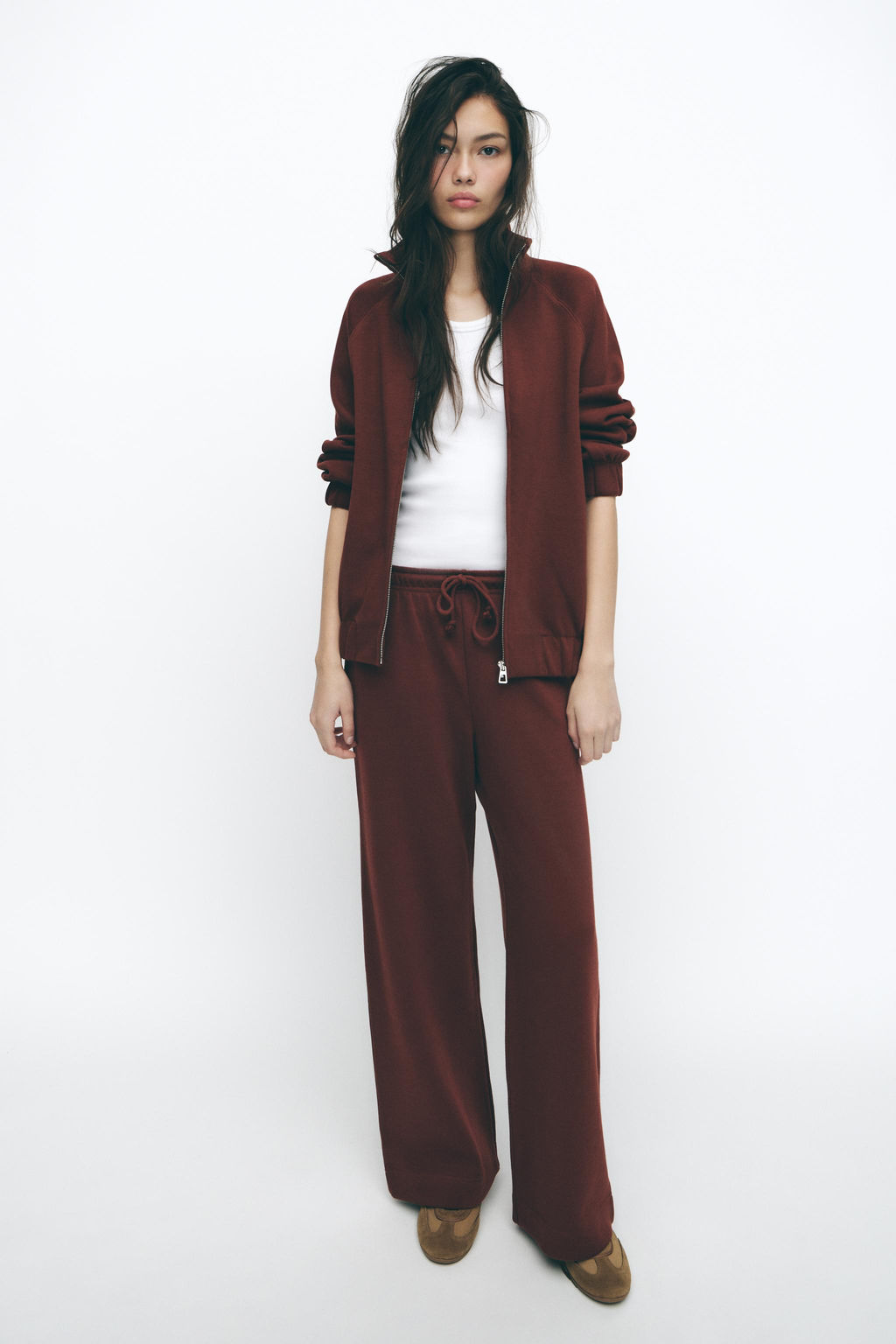 SOFT ZIP-UP SWEATSHIRT - Zara фото 4