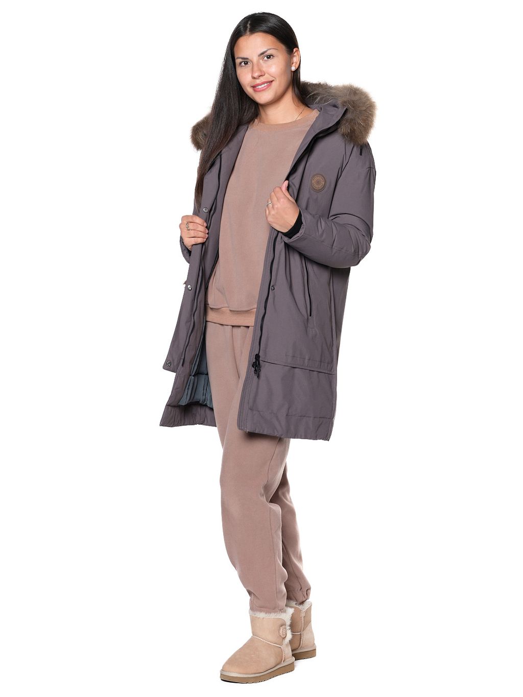 Куртка B-8809 Хаки - Snow headquarter фото 18