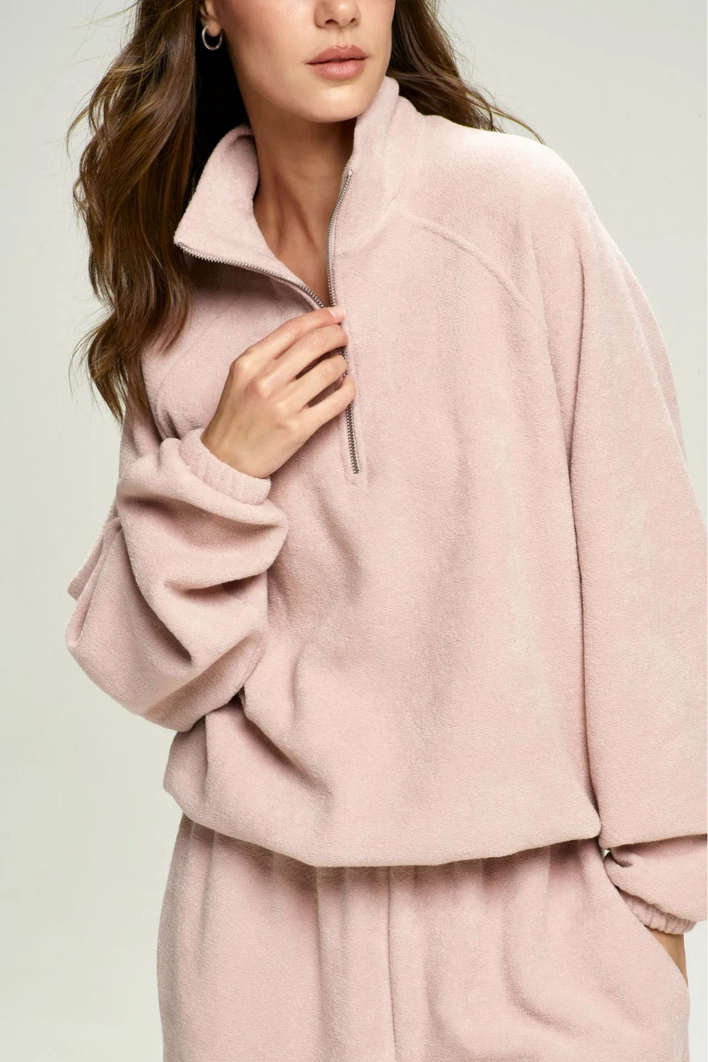 Анорак из плюша с начесом Pink