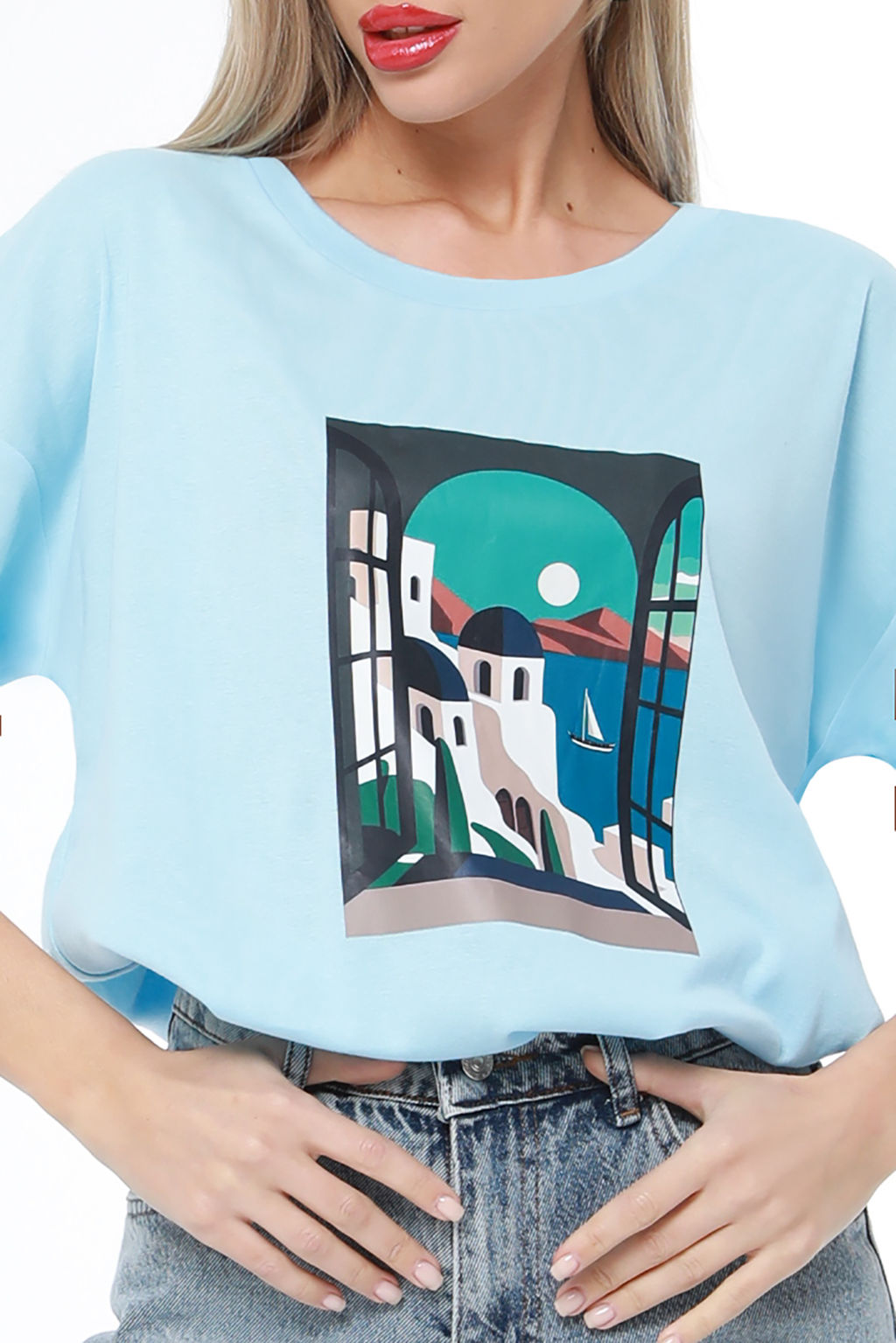 Футболка Нереально крутая, блю - Dstrend фото 8