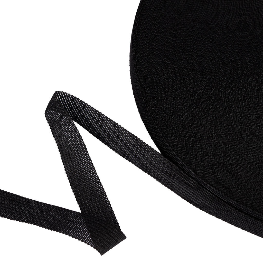 Лента окантовочная 14 мм 014 О ЧЕРНЫЙ "Gamma" 100% полиэфир 100 м черный