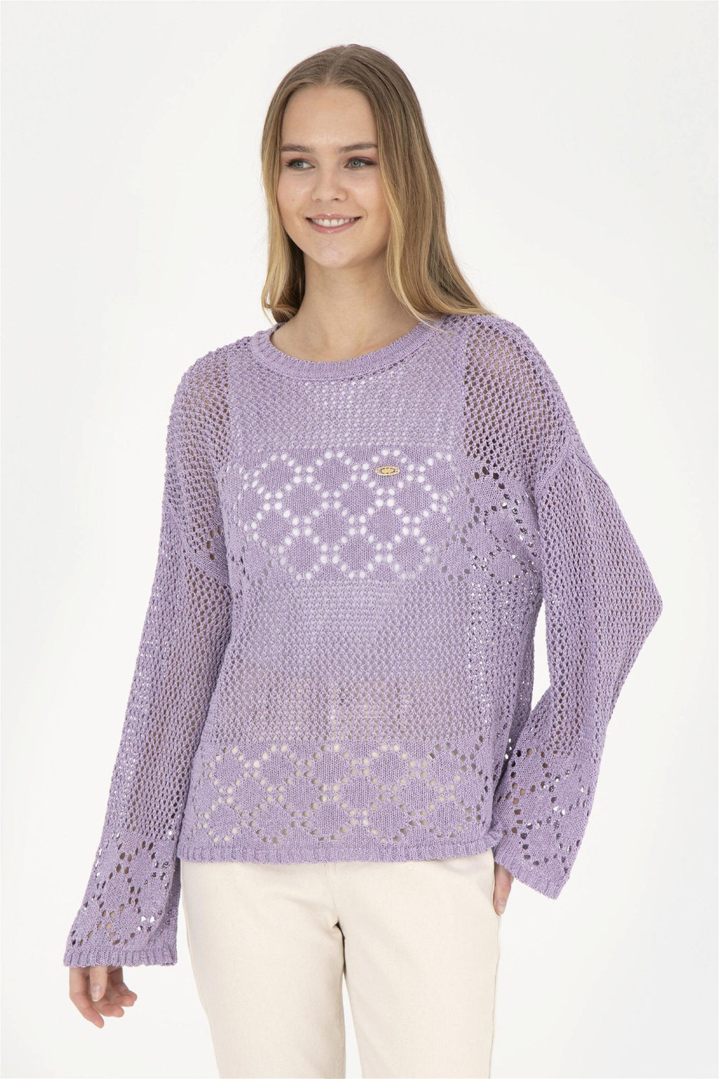 Женский сиреневый свитер - U.s. polo assn фото 2