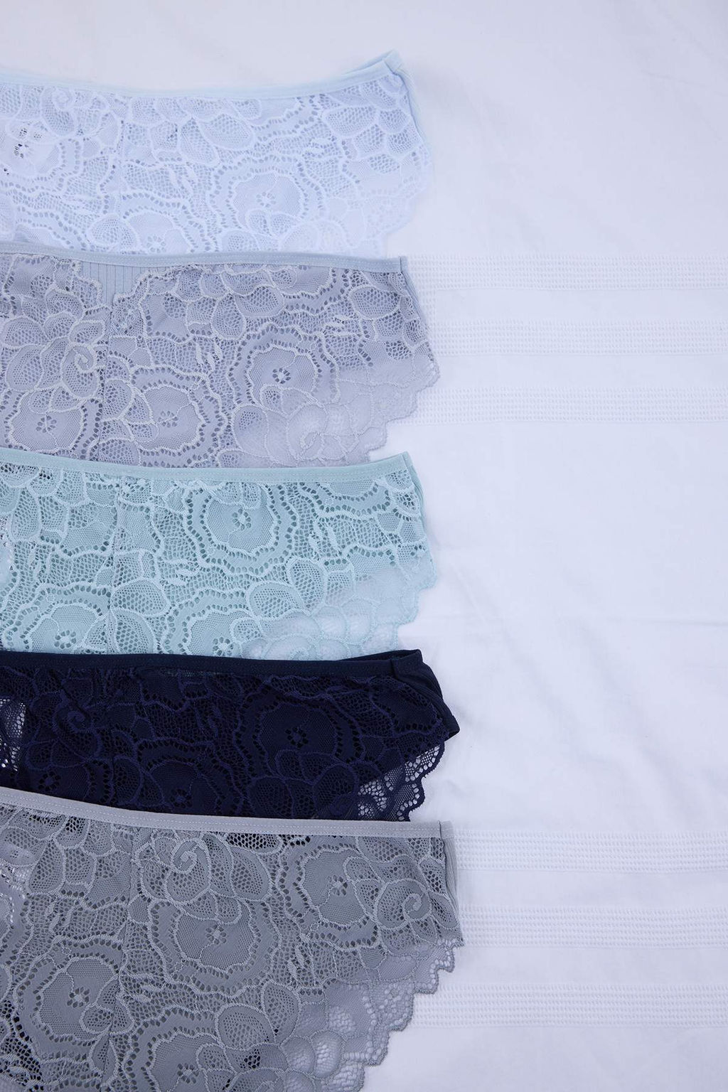 Kahverengi-Cok Renkli 5li Suprem Dantelli Czgili Yuksek Bel Slip Kulot THMSS26KU00004 - Trendyolmilla фото 8