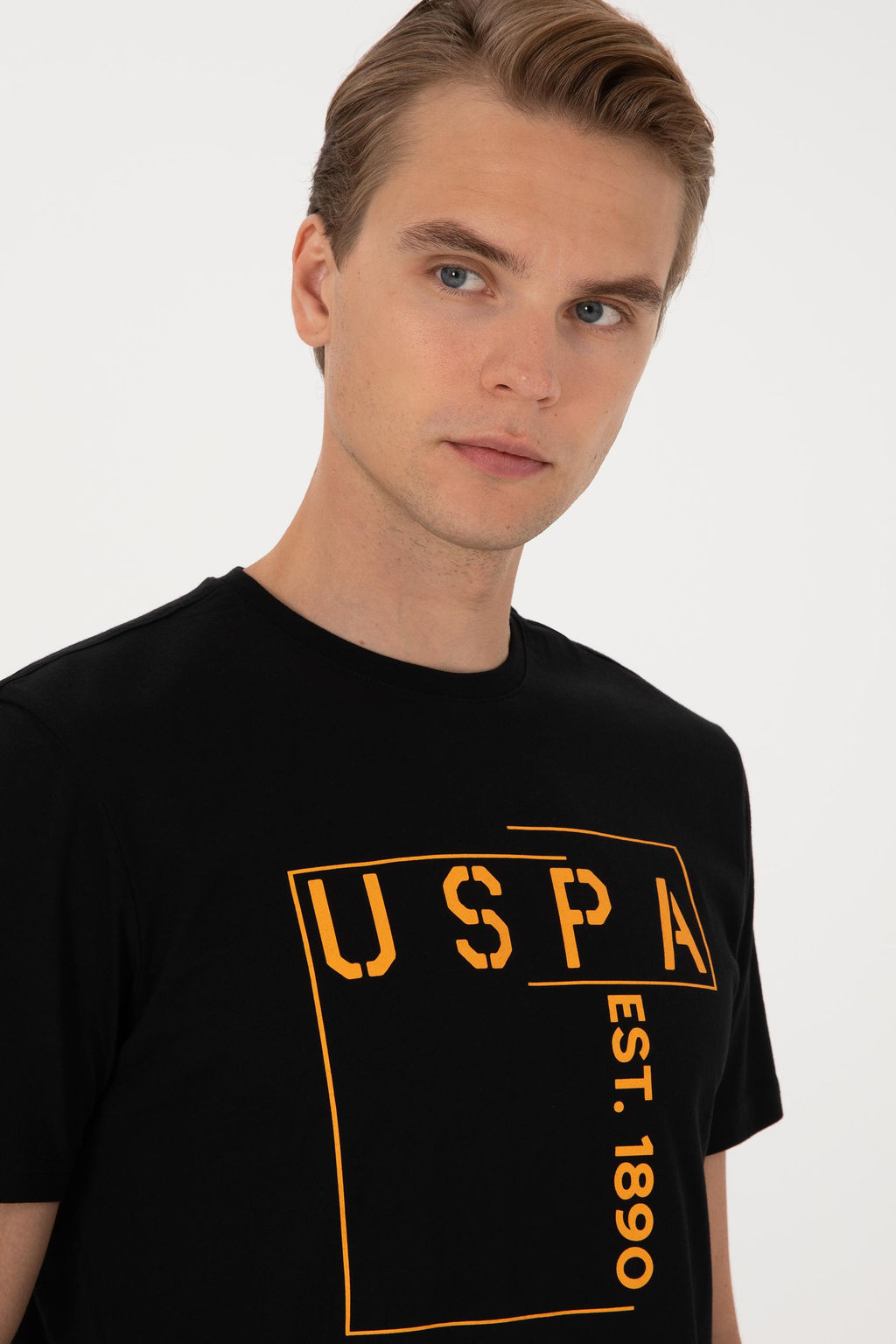 Erkek Regular Fit Siyah Bisiklet Yaka Ti__rt Sepette S_rpriz _ndirim - U.s. polo assn фото 2