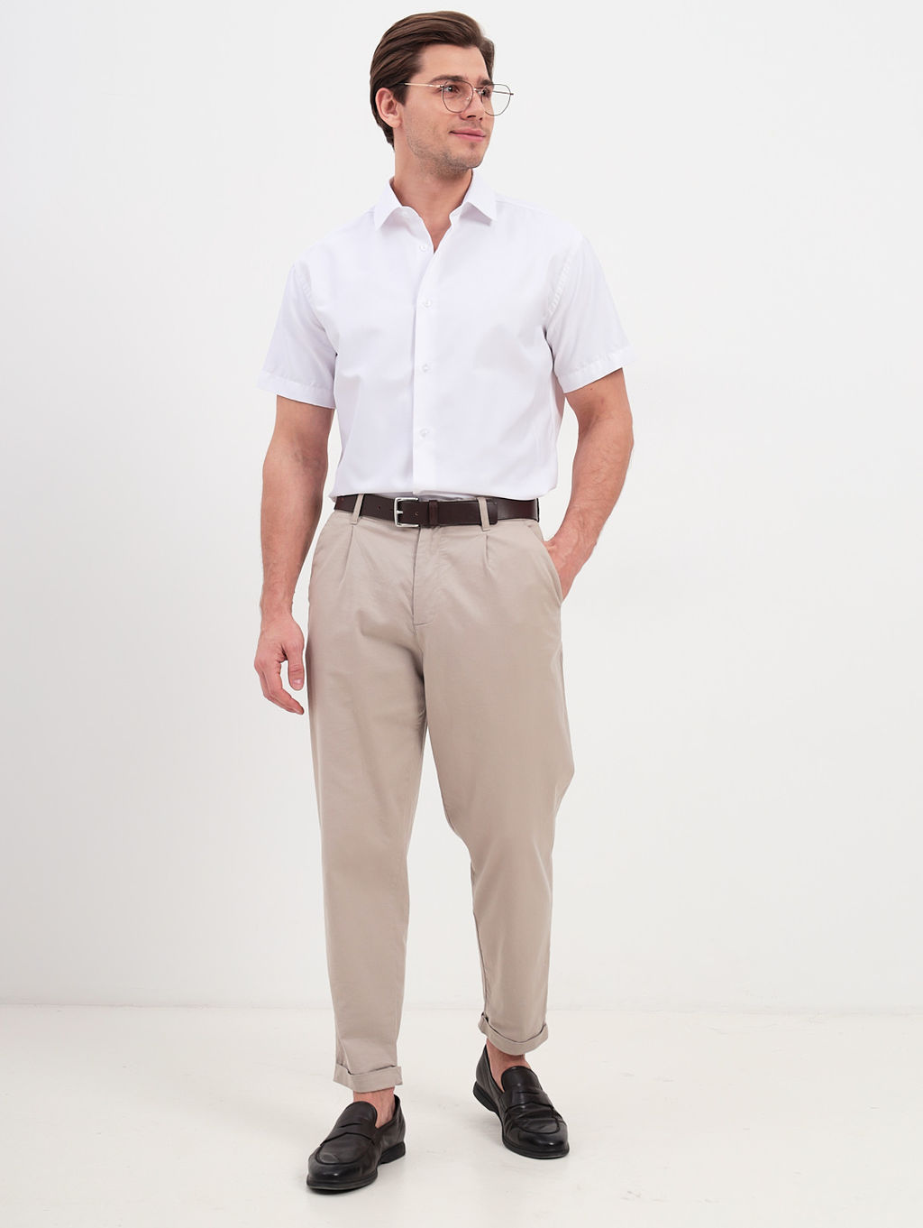 Сорочка мужская короткий рукав GREG 100/201/2951/Z  фото 4