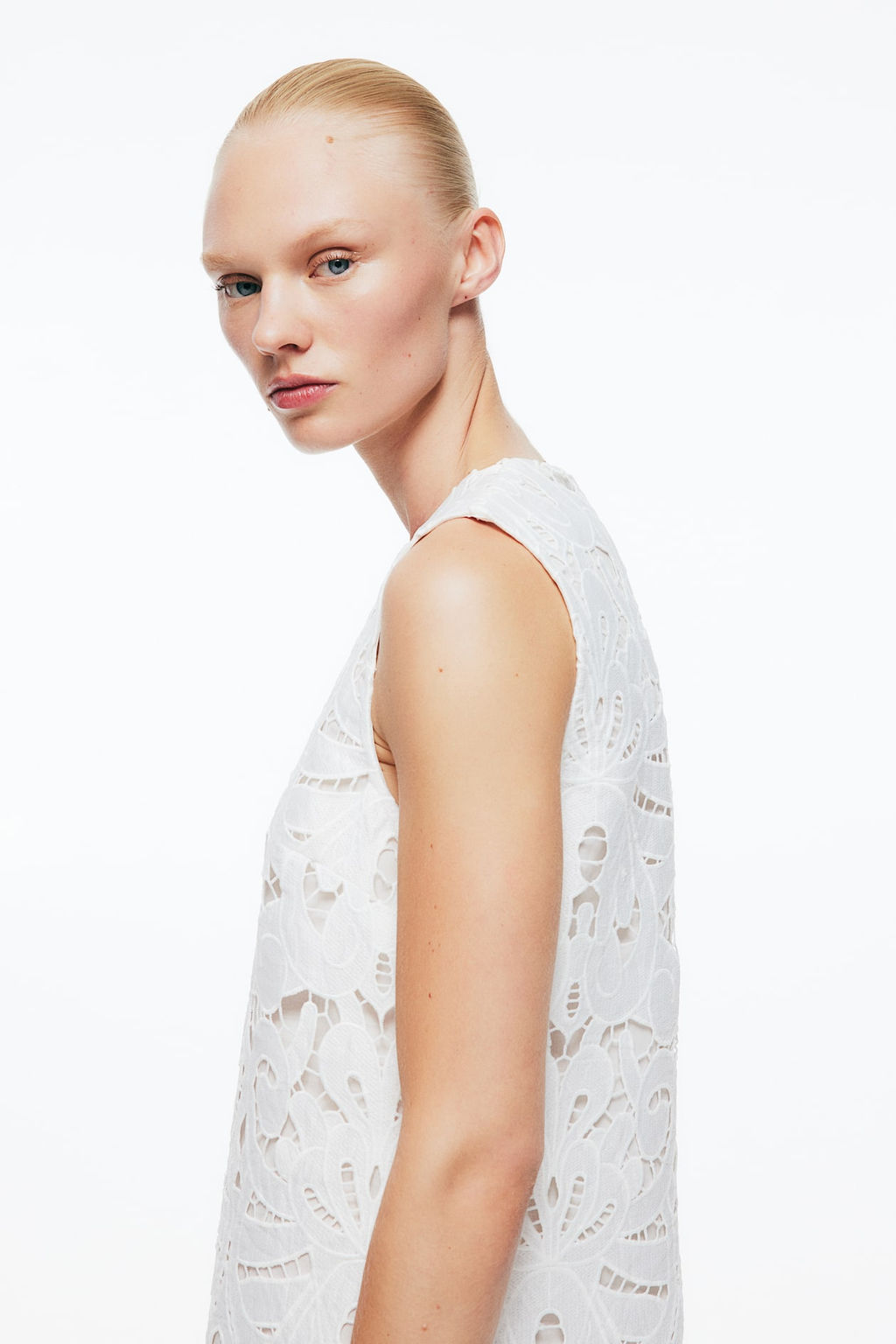 Vestido con bordado ingles - H&m фото 3