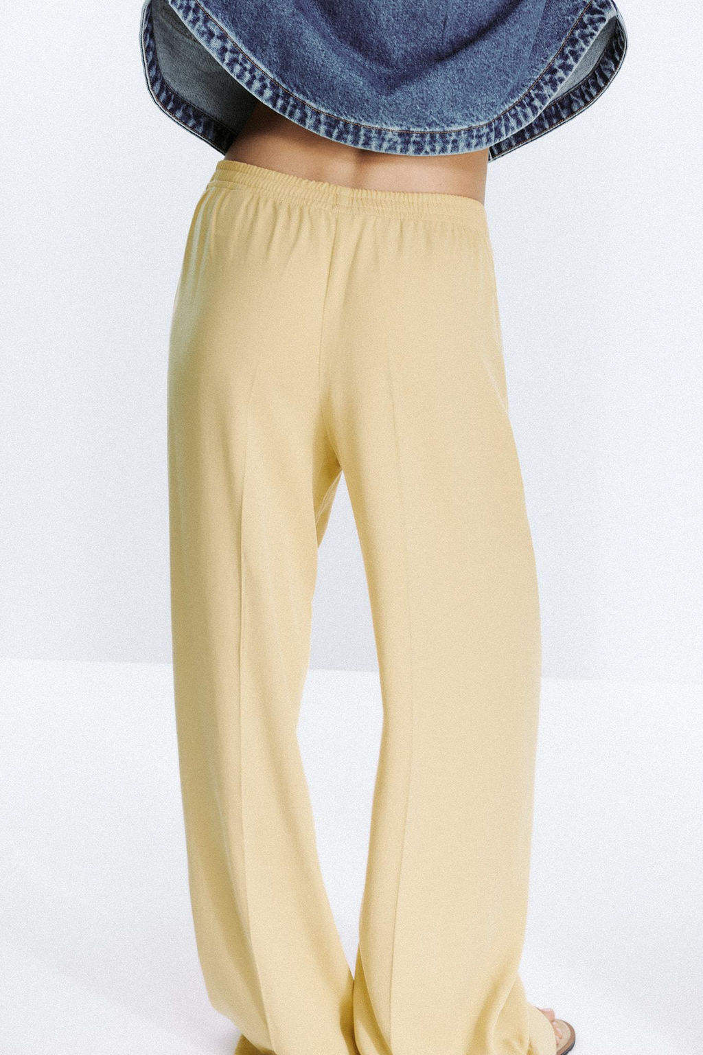 WIDE-LEG SEAM TROUSERS - Zara фото 5
