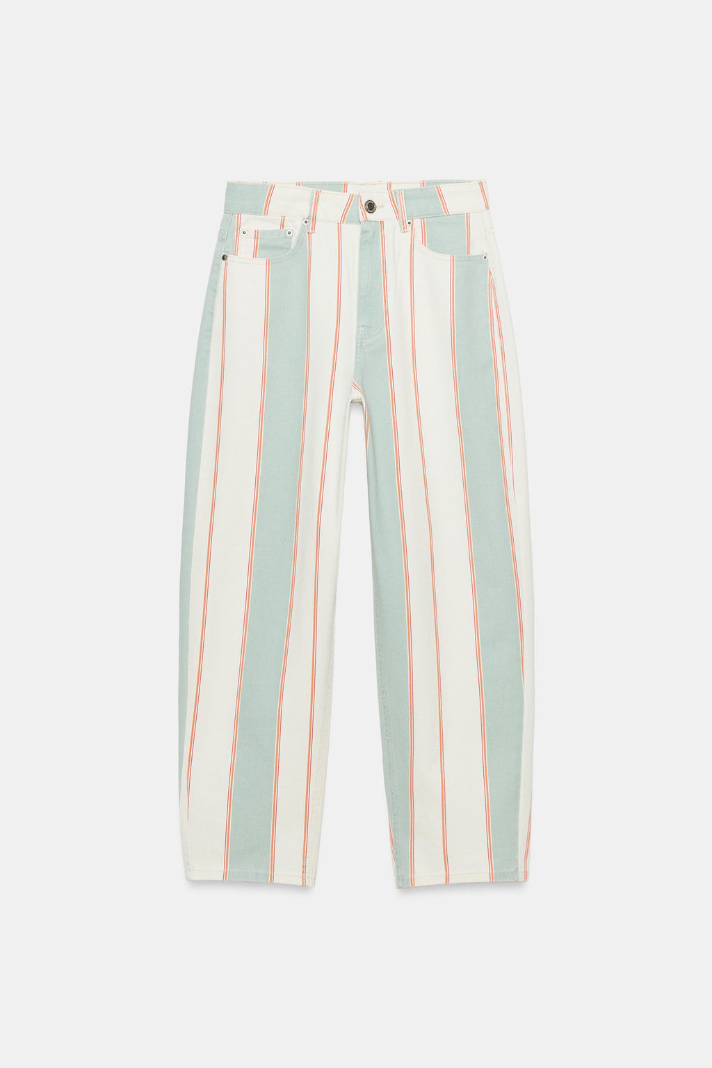 JEANS ZW COLLECTION TAPERED TIRO MEDIO RAYAS / rayas