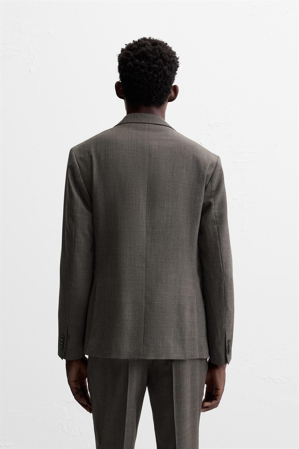 CHECKED SUIT BLAZER - Zara фото 3
