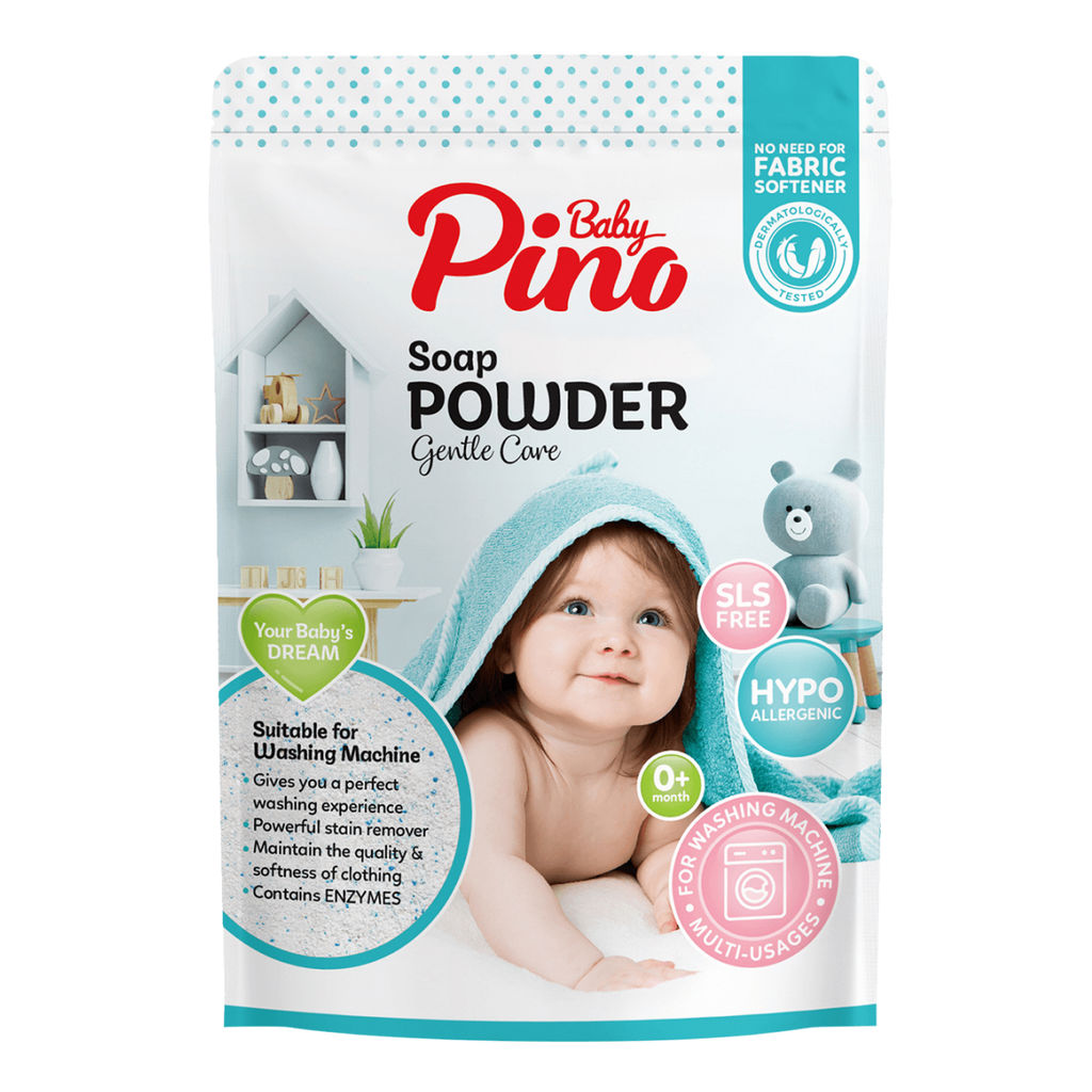 Baby Pino Мыльный порошок для стирки детского белья гипоаллергенный 0+ / Laundry Detergent Blue, автомат, 800 г