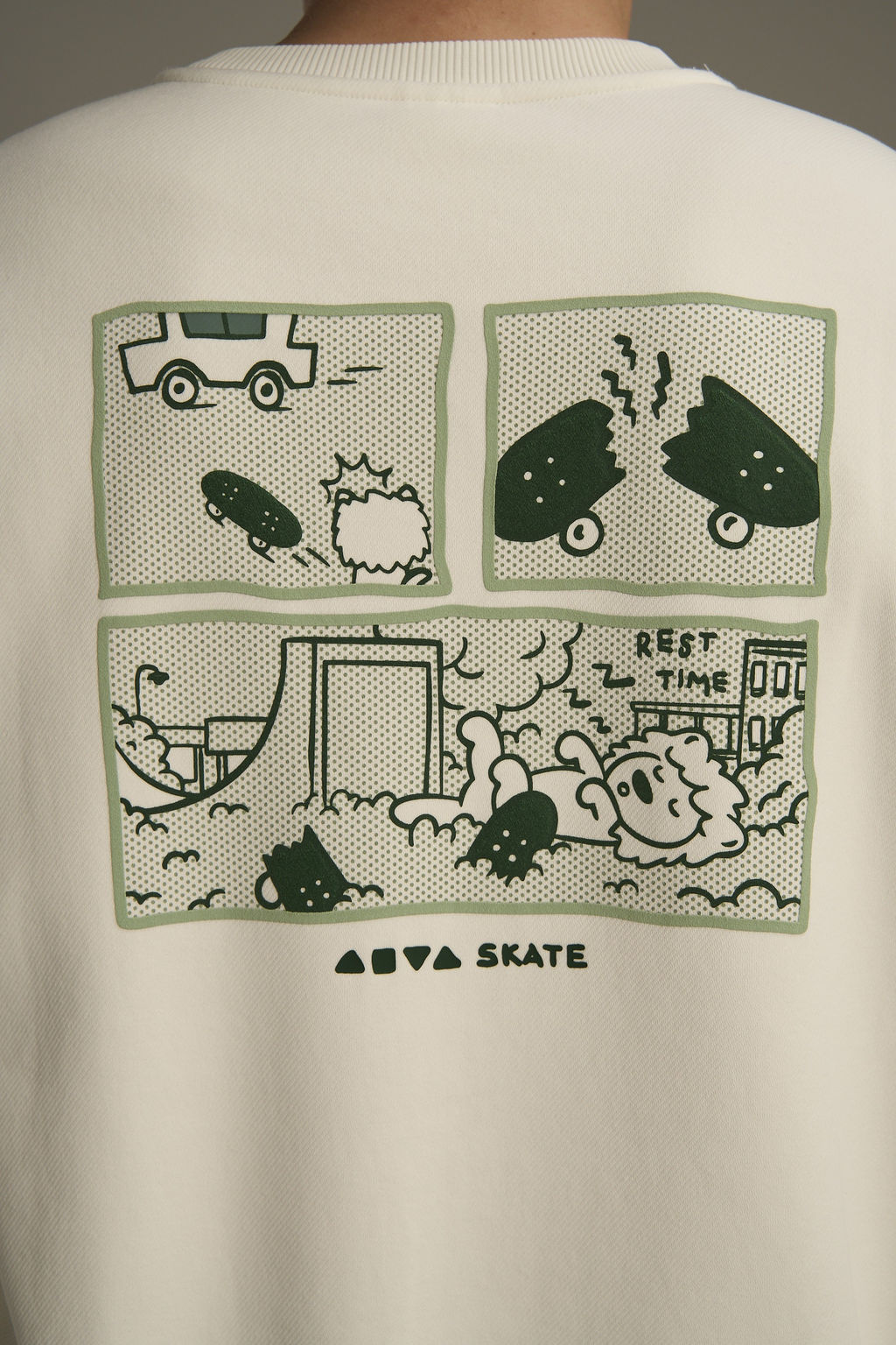 Свитшот утепленный Белый