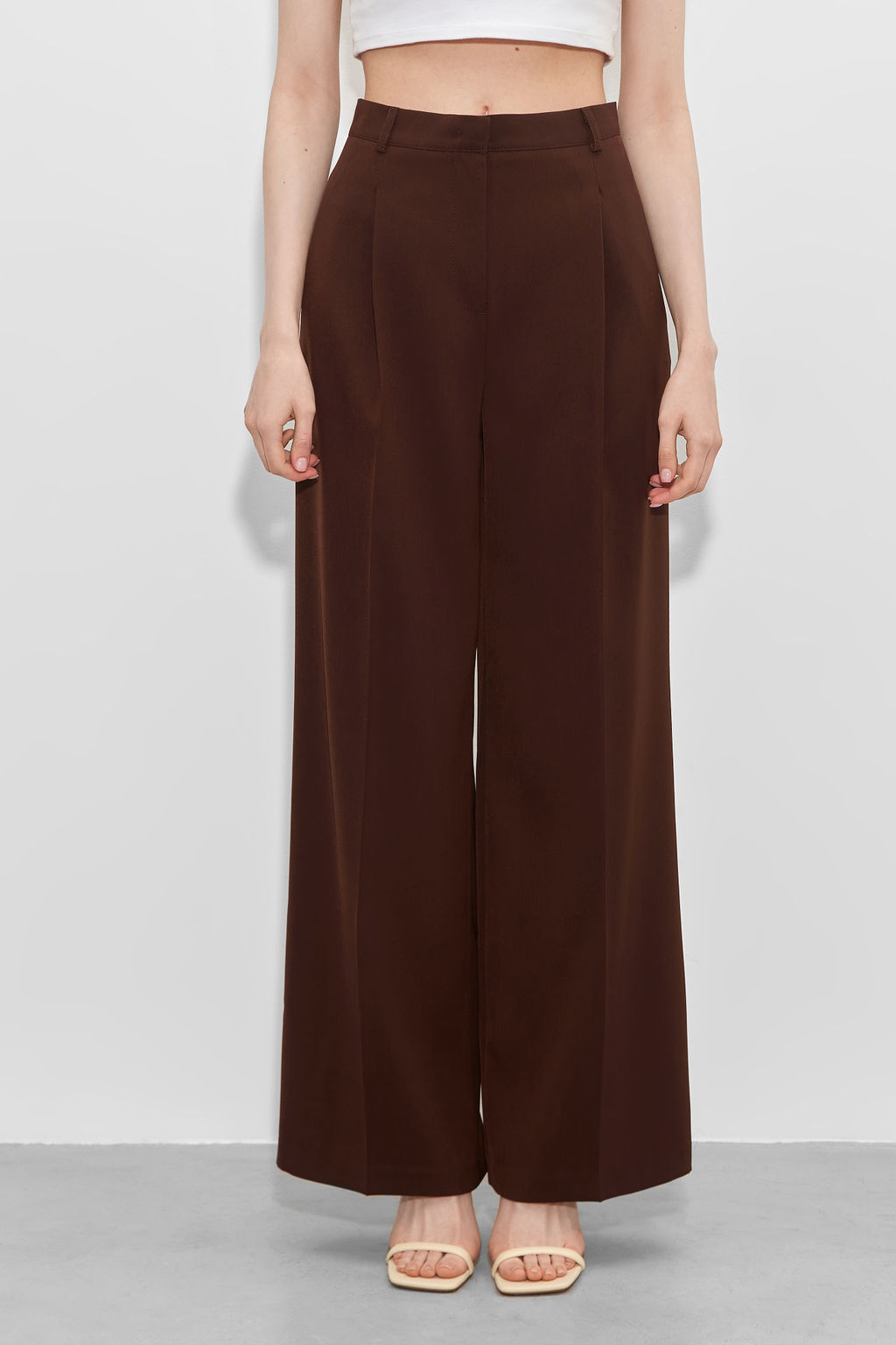 Брюки со складками и шлевками - Mollis фото 2